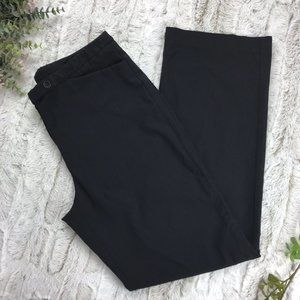 [Nine & Co. by Nine West] Black Pinstripe Pants Size 12 Womens Bottoms